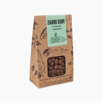 Ziarno kawy w mlecznej czekoladzie 100g